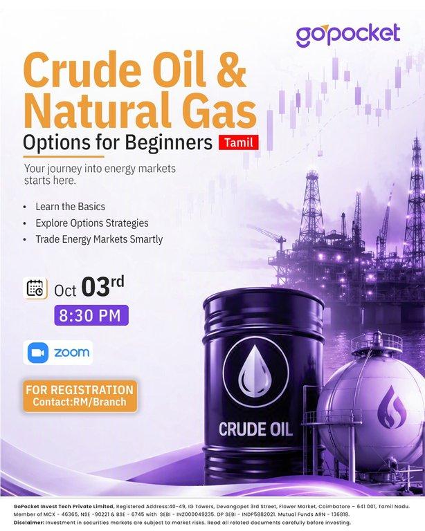 Crude oil & Natural Gas Options for beginners